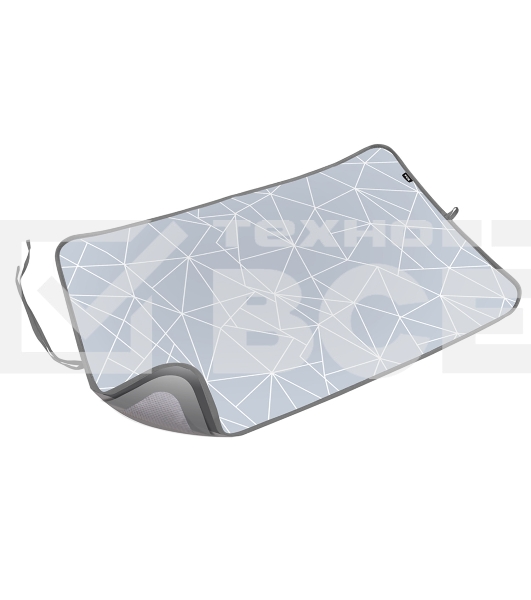 Коврик для глажки Ника КГ/3 с линиями на сером