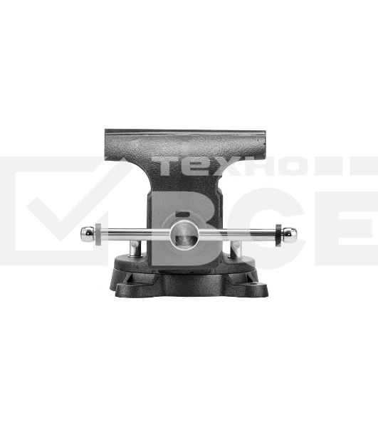 Тиски слесарные Denzel BVH-200, 200 мм, поворотные, стальная направляющая, с наковальней