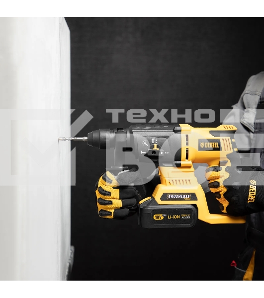 Бур по бетону Denzel двойная спираль, Cobalt W-tip, 6x110 мм, SDS PLUS