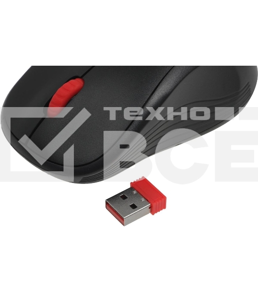 Мышь беспроводная Defender Bit MB-205 черный, 1200 dpi, радиоканал, USB, кнопки - 3