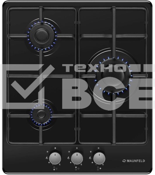 Газовая варочная панель Maunfeld EGHE.43.3STS-EB