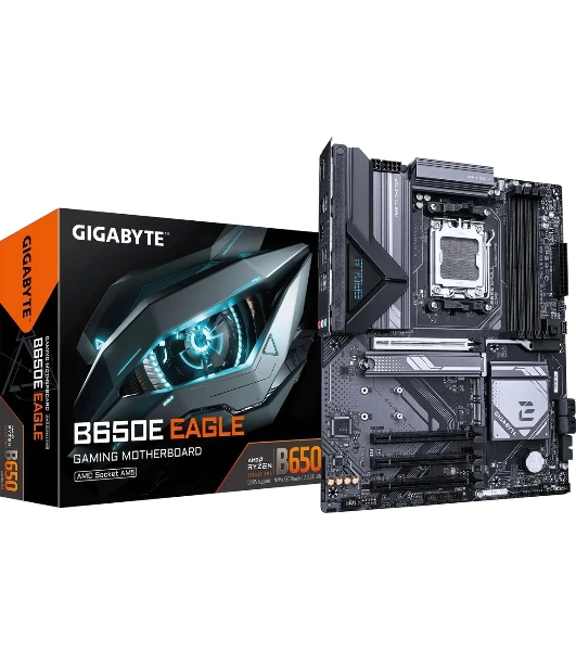 Материнская плата Gigabyte B650E EAGLE Socket AM5 AMD B650 4xDDR5 ATX AC`97 8ch(7.1) 2.5Gg RAID+HDMI+DP