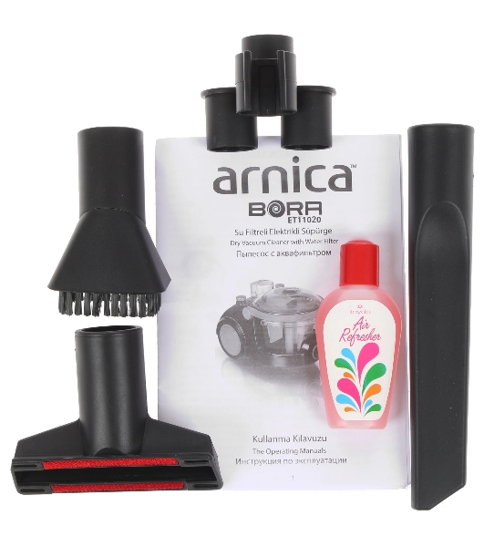 Пылесос Arnica Bora 3000 оранжевый/черный, 350/2400 Вт, уборка сухая/сбор жидкостей, пылесборник контейнер 1.2 л