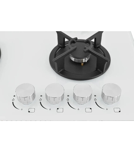 Варочная панель газ ZUGEL ZGH603W, белая