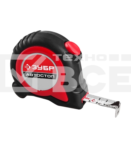 Рулетка с автостопом Зубр Автостоп 5м х 25мм