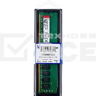 Оперативная память Kingston ValueRAM, DDR4, 8GB (1x8GB), 2400MHz, CL17, DIMM