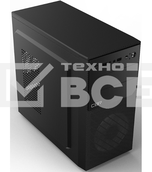 Компьютерный корпус mATX Minitower RD850, c БП PSU-ATX450-12EC, 2*USB 2.0, HD Audio+Mic, Black CBR PCC-MATX-RD850-450W
