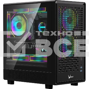 Компьютерный корпус Aerocool / Formula Air Mesh G2 черный без БП mATX 3x120mm 2xUSB3.0 audio