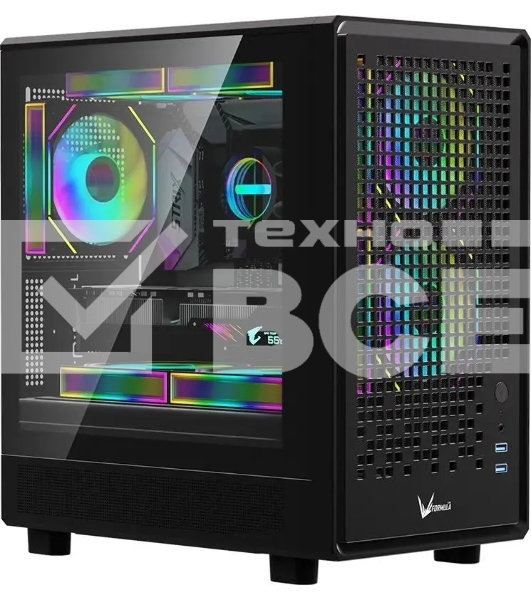 Компьютерный корпус Aerocool / Formula Air Mesh G2 черный без БП mATX 3x120mm 2xUSB3.0 audio