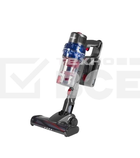 Пылесос вертикальный Zelmer STICK ZSVC925F KAR синий/серый, питание от аккумулятора, 380 Вт, уборка сухая, пылесборник 0.8 л, работа от АКБ max 35 мин.