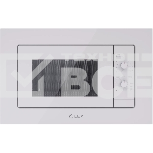 Микроволновая печь встраиваемая Lex BIMO 20.04 WH белый, 20 л, 700 Вт, переключатели - поворотный механизм