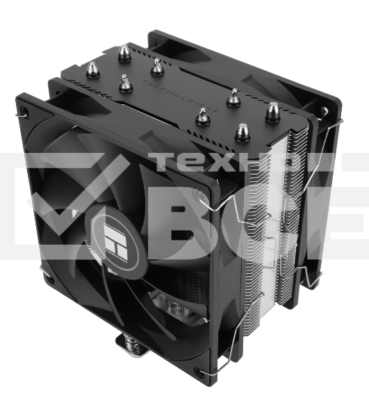 Устройство охлаждения(кулер) Thermalright Assassin X 120 Plus v2 Soc-AM5/AM4/1200/1700/1851 черный 4-pin 25.6dB Al+Cu 545gr Ret (AX120-V2-PLUS)