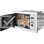 Микроволновая печь встраиваемая Domfy DM2540BW WG белый, 25 л, 900 Вт, переключатели - кнопки/поворотный мехинизм, фото3