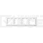 Рамка 4-местная IEK BRITE РУ-4-Бр DECOR 3D-форма белый, фото5