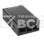 Корпус перфорированный Qumo, Aluminum Case, Raspberry Pi 4B, black(RS026), фото 1