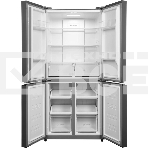 Холодильник Hyundai CM45083F черный трехкамерный 289/144л морозилка снизу, No Frost, Side by Side, фото2