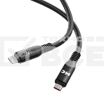 Дата-кабель MORE CHOICE (4620202554567) K83ia USB 3.0A PD 27W для Lightning ng 8-pin Type-C - 1м, черный, фото2