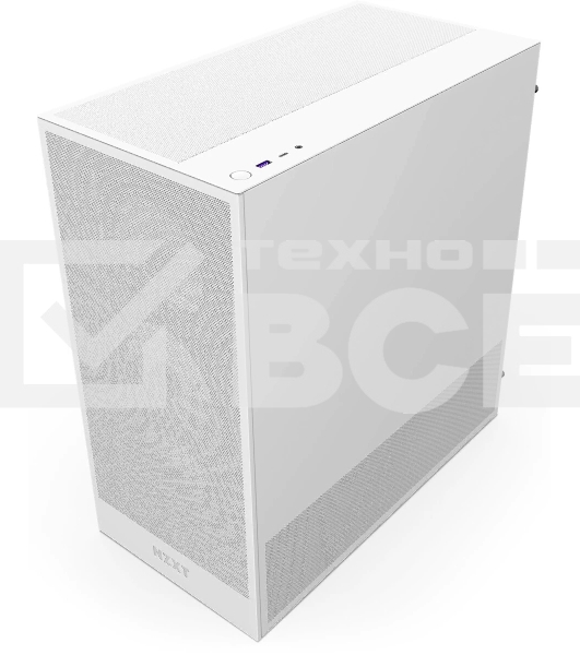 Компьютерный корпус без блока питания NZXT H5 Flow RGb, Midi-Tower, TG, 4x120мм RGb, 1xUSB-A 3.2 + 1xUSB-C 3.2, E-ATX, ATX, mATX, mITX белый