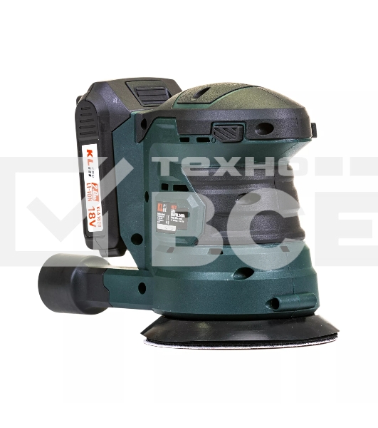 Эксцентриковая шлифовальная машина аккумуляторная KLPRO KLEZ18-20 (18В, Li-ion-2шт, 2.0А·ч, ЗУ 2,4А)