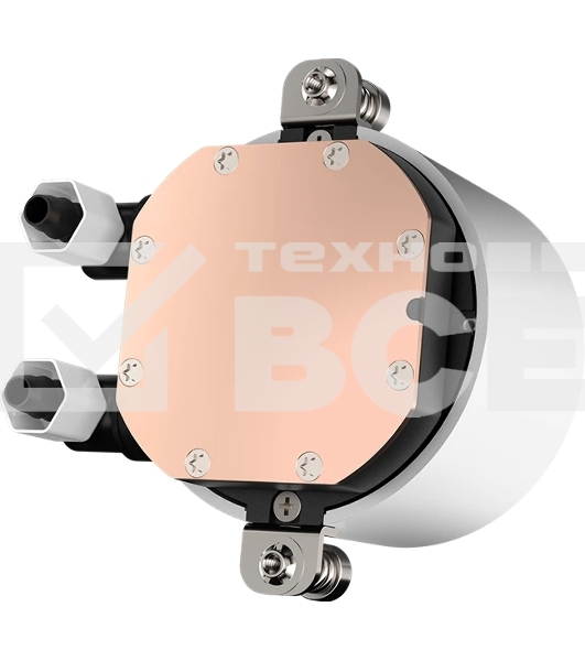 Система охлаждения PCCooler DA240 ARGB WH (270W, 240мм, белый, ARGB/ Fans: 2x120мм, 73.6CFM, -dBA, 1800RPM/ Pump height 55мм, -dBA, 3000RPM, Rad thickness 27мм/ S: 1851, 1700, 1200, 20XX, 115X, AM5, AM4)