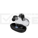 Беспроводные наушники Maxvi MHF-109BT черные TWS\капли\LCD\Sensor\200 мАч\5.2\кабель Type-C, фото 1