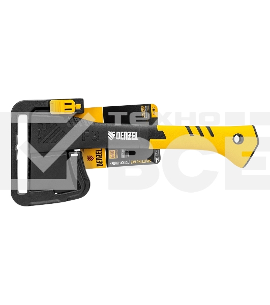 Топор-колун Denzel 21430 F3, 640 гр, двухкомпонентная рукоятка, 320 мм