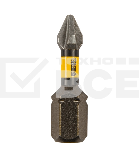 Набор бит торсионных Denzel PH1x25 мм, лазерная обработка шлица, сталь S2, 10 шт.