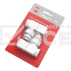 Набор дизайн-вентилей Royal Thermo CUBE, угловой (белый) 1/2