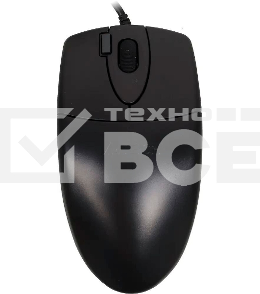 Мышь проводная A4Tech OP-620D черный, 1000 dpi, USB, кнопки - 4