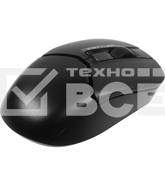 Мышь беспроводная A4Tech Fstyler FB12 черный, 1200 dpi, радиоканал, Bluetooth, USB, кнопки - 3