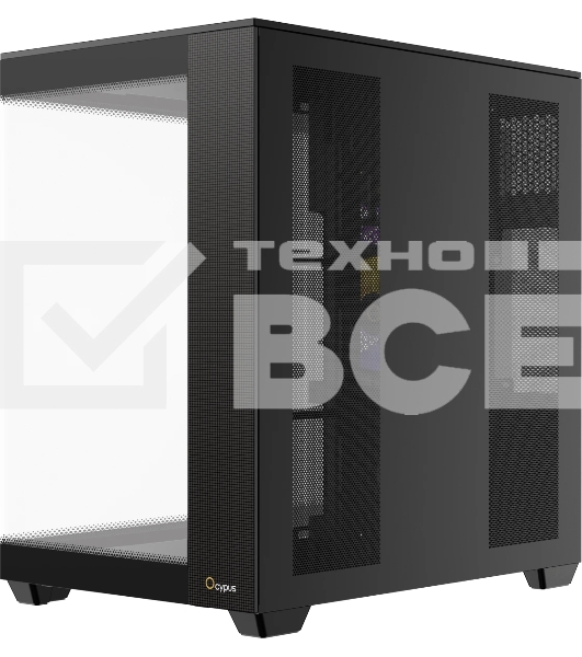 Корпус Ocypus Delta C74 ARGB Black, Midi-Tower, чёрный, 2 x 120 мм