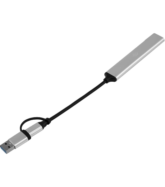 USB-концентратор Digma DHUB-4USB-AC-2.0, USB-C + USB-A, USB 2.0 4 портов, USB