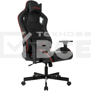 Кресло игровое A4Tech Bloody GC-840 черный, сиденье черный, эко.кожа, с подголов. крестов. металл черный, пластик черный