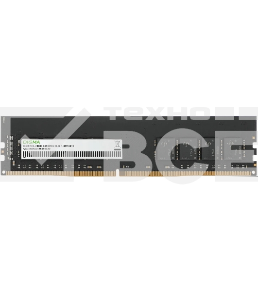 Оперативная память Digma DGMAD43600032D, DDR4, 32GB (1x32 GB), 3600 MHz, CL18, DIMM