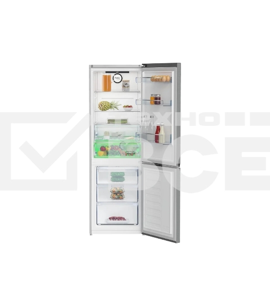Холодильник Beko B3RCNK362HX нержавеющая сталь двухкамерный 220/100л морозилка снизу Total No Frost