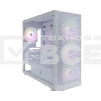 Компьютерный корпус 1STPLAYER FD5-M ARGB White / mATX / 4x120mm ARGB fans / FD5-M-WH-4F2-W(AP), фото 1
