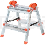 Лестница-стремянка стальная двусторонняя КУРС 2 ступени, Н=45.5 см, вес 2.7 кг, фото 1