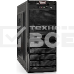 Компьютерный корпус Miditower ExeGate XP-329S-UNS350 (ATX, БП UNS350 с вент. 12см, 2*USB, аудио, черный), фото 1