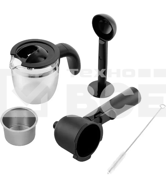 Кофеварка капельная Kitfort КТ-760-1 красный/черный, молотый кофе, 240мл, 800Вт, 3,5 бар