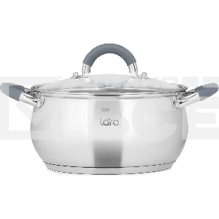 Кастрюля LARA LR02-482 BELL 20x11,5 см, 3,5 л, нержавеющая сталь 316L (хром/никель/молибден), с крышкой