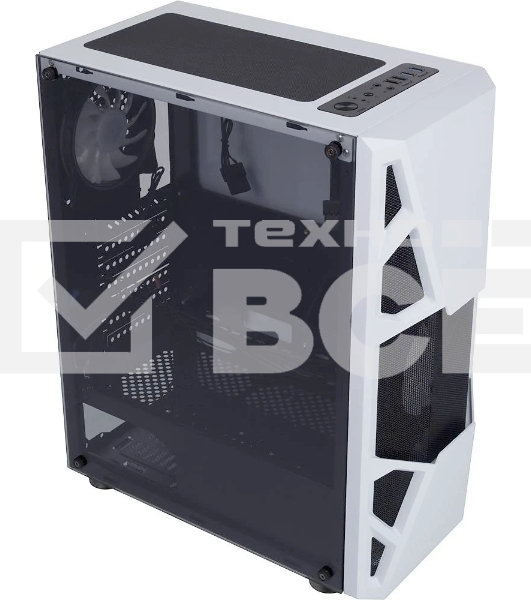 Компьютерный корпус AeroCool / Formula CL-3303W RGB белый без БП ATX 6x120mm 2xUSB2.0 1xUSB3.0 audio bott PSU