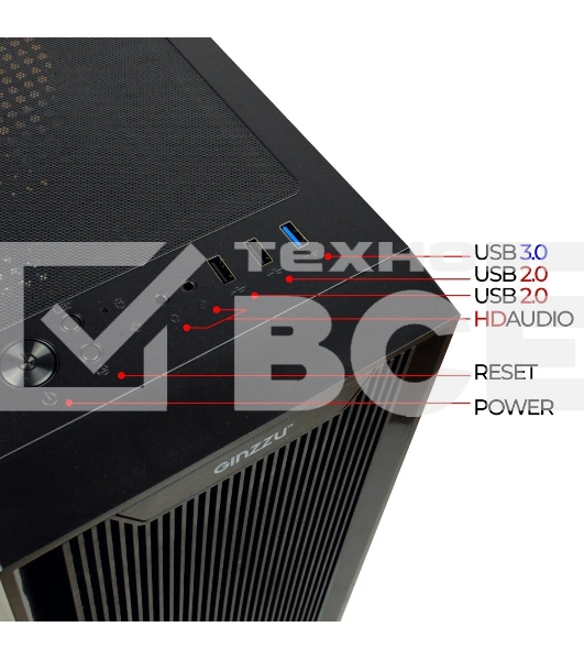 Компьютерный корпус Ginzzu CL550 mATX