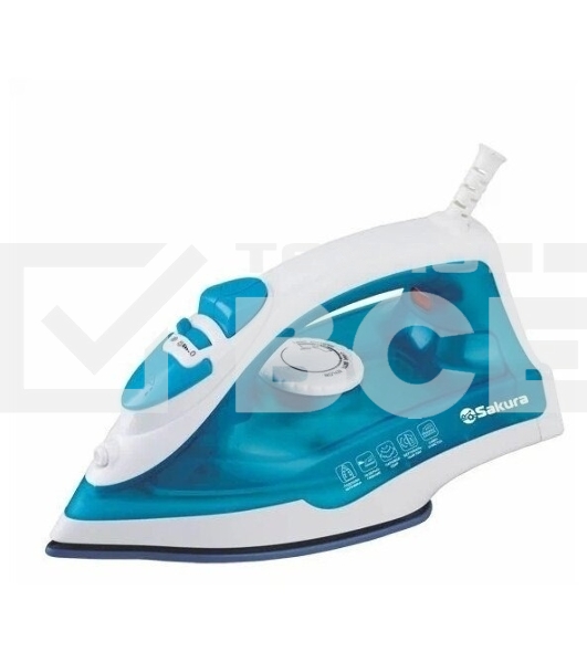 Утюг Sakura SA-3063NG 1800 Вт тефлон. подошва, пар. увлажнение, самоочист.