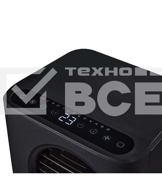 Кондиционер мобильный Ballu Eclipse BPAC-07 EPB/N6 7000 BTU, 18 м², 50 дБ, охлаждение, осушение, черный