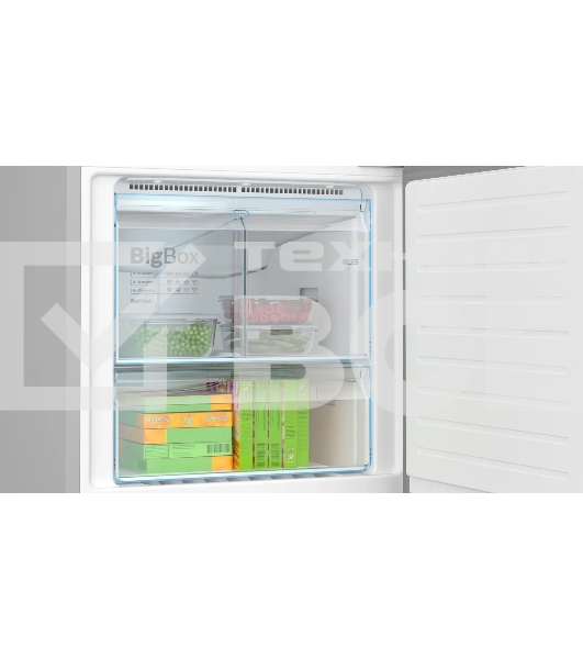 Холодильник Bosch KGN56CX30U нержавеющая сталь двухкамерный 400/105л морозилка снизу, No Frost