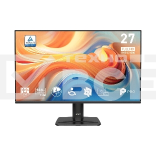 Монитор 27' MSI Pro MP271 E14A IPS 1920x1080, 144 Гц, 1 мс (MPRT), 16:9, 300 кд/м², VGA, HDMI 2.0, DP 1.2a, 3.5 Jack, динамики (2x2 Вт), HDR10, Adaptive-Sync, черный