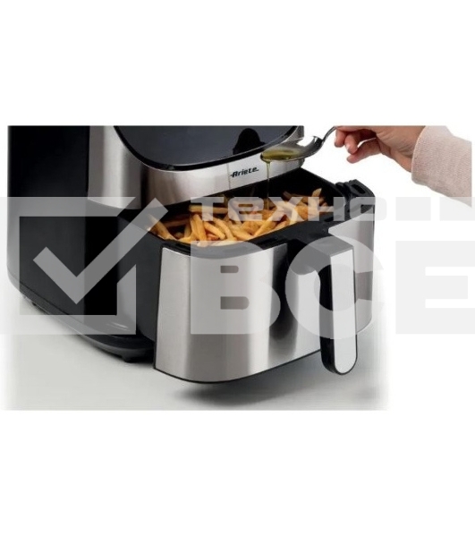 Аэрофритюрница Ariete 4628/00 черный/серебристый, 1800 Вт, 7 л, сенсор, 12 программ