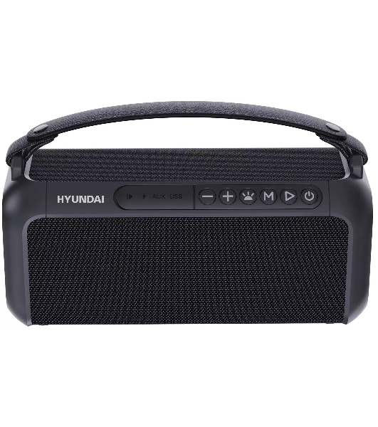 Колонка портативная Hyundai H-PS1007 черный 60W 2.0 BT 10м 2600mAh