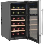 Винный шкаф ZÜGEL ZTWF182DX н/ж сталь, 46 л, 2 отсека, 18 бут., фото7