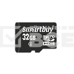 Флеш карта Micro SDHC 32Gb Smartbuy Class 10, адаптер в комплектеLE, фото 1